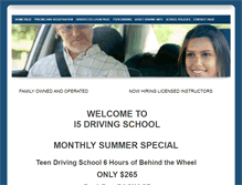 Tablet Screenshot of i-5drivingschool.com